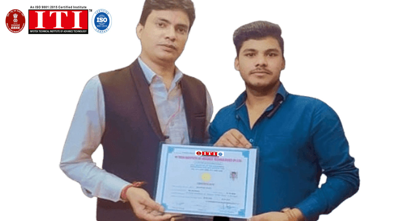 student with certificate