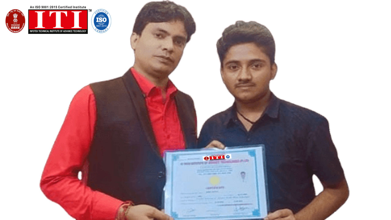 student with certificate